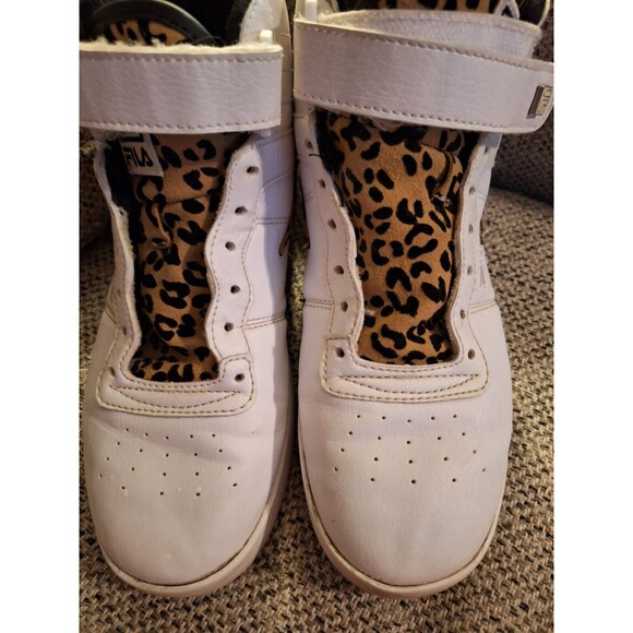 Fila Vulc 13 Cheetah Print Accent High Top Sneaker Size‎ 9 - Picture 1 of 7